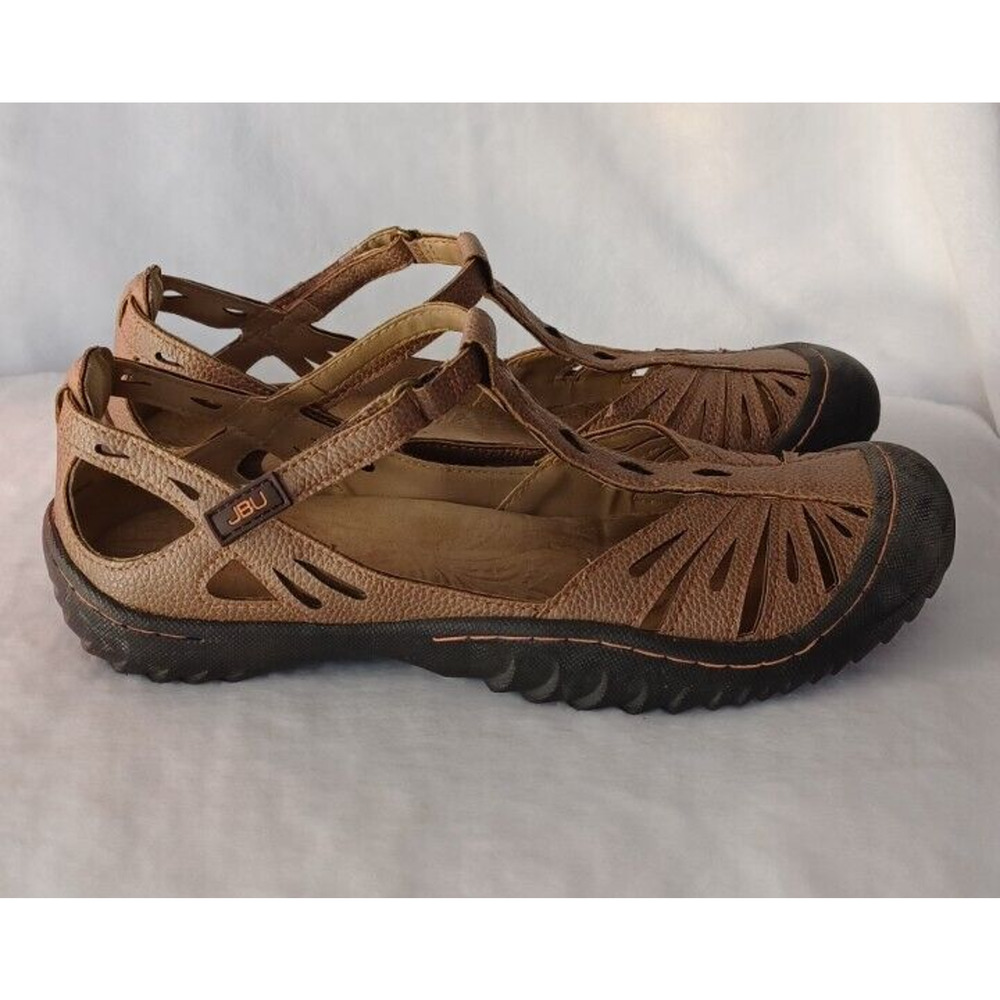 Jbu By Jambu Melon Brown Stitch Vegan Mary Janes Flat… Gem